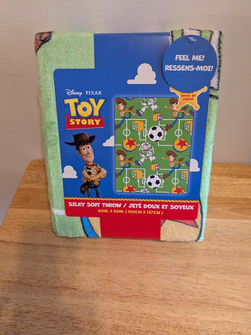 Disney Toy Story Silky Soft Throw Blanket - Green, Blue, Yellow